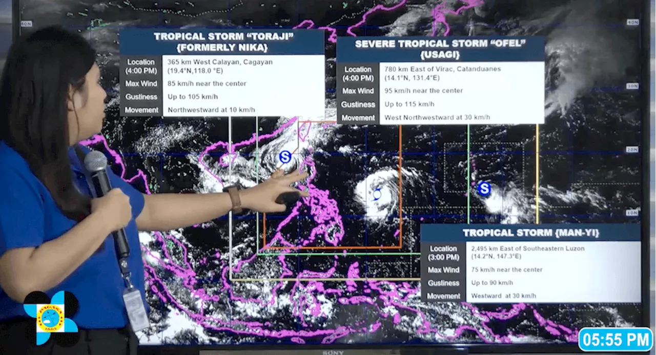 Ofel now a severe tropical storm; Nika weakens into tropical storm, exits PAR