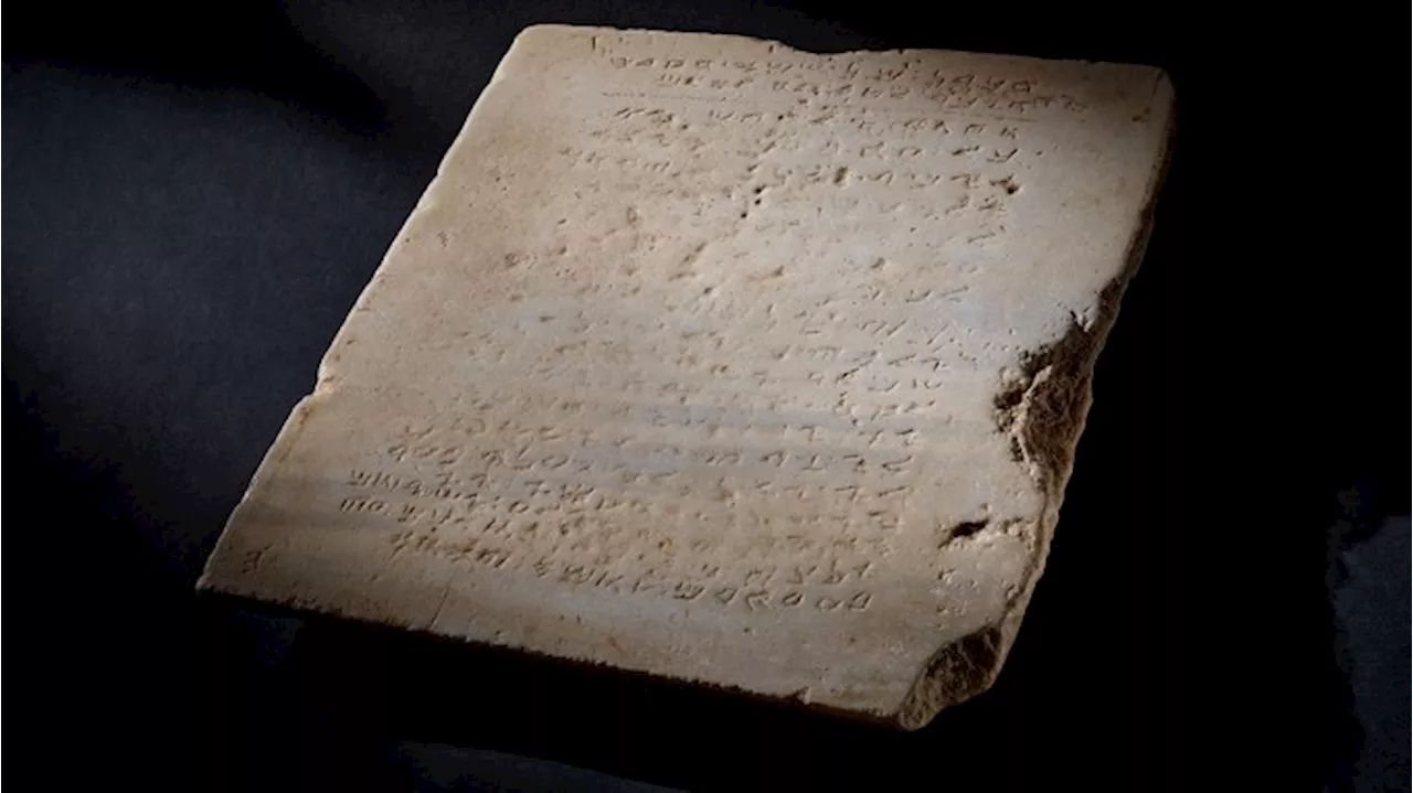 A 1,500-Year-Old Inscribed Tablet of the Ten Commandments Is Headed to Auction