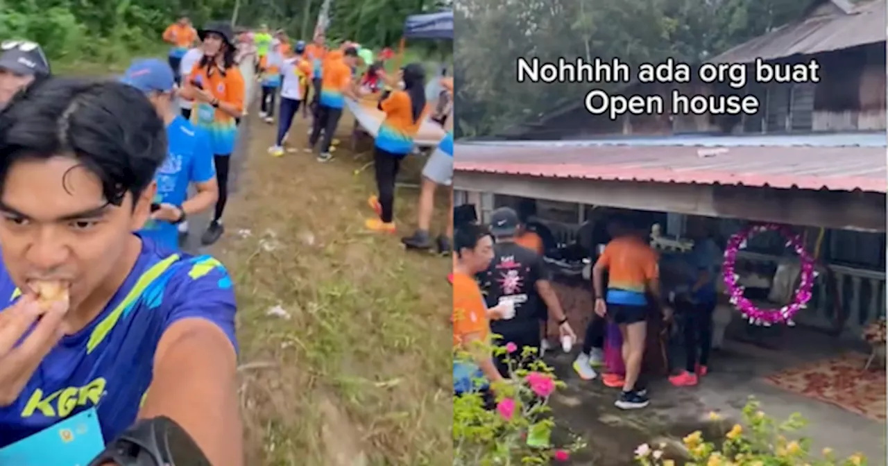  Lelaki Kongsi Pelbagai Juadah Dihidang Masa Acara Larian Di Perak