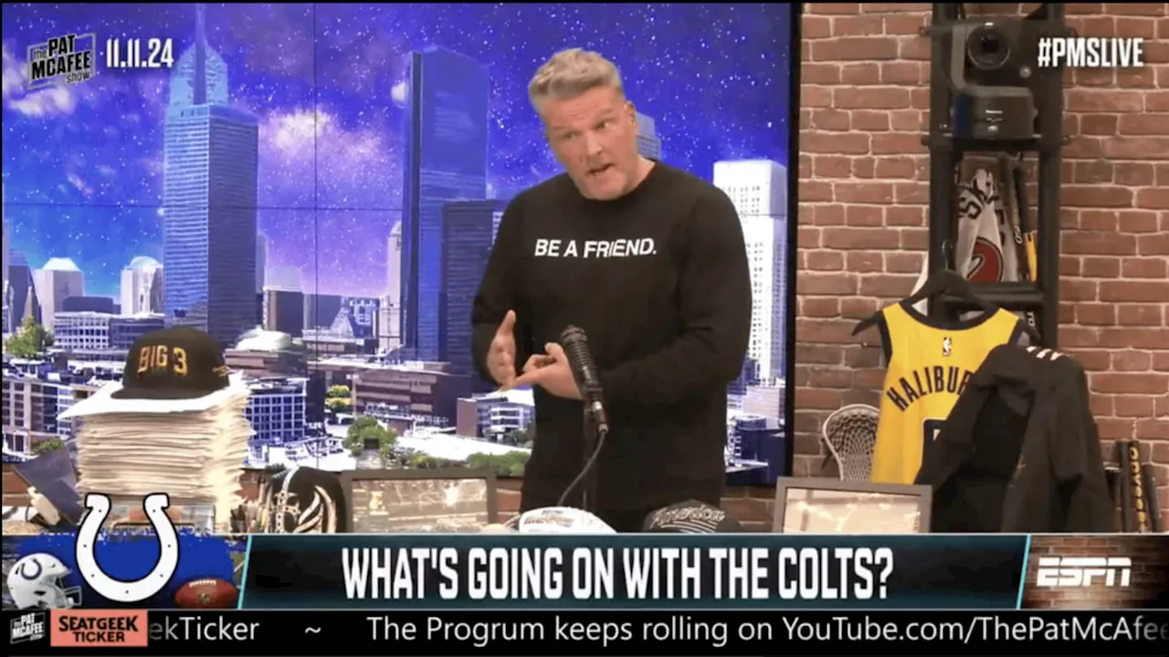 Pat McAfee Issues Apology to Anthony Richardson, Blasts Colts’ Culture