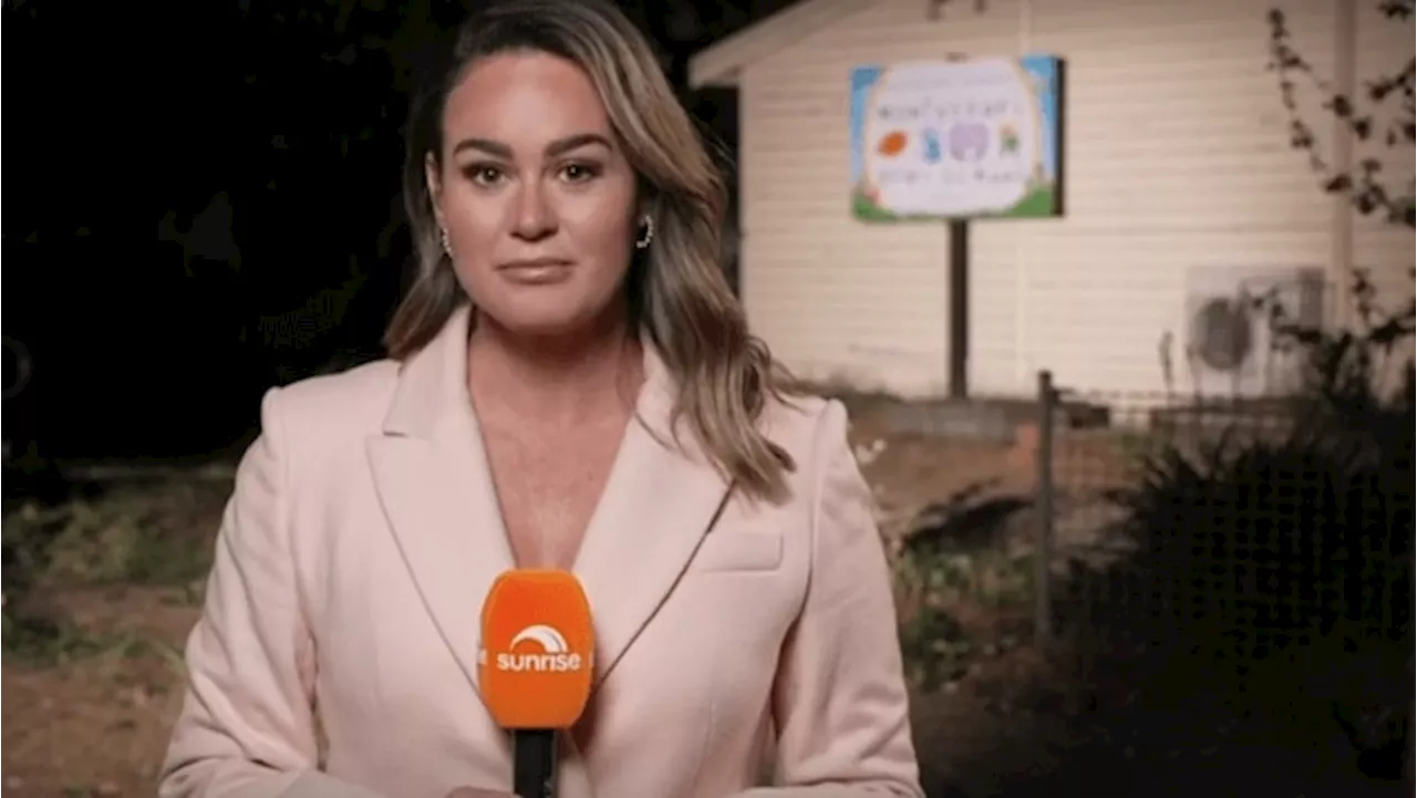 Sunrise reporter tears up after Victorian preschool tragedy hits close to home