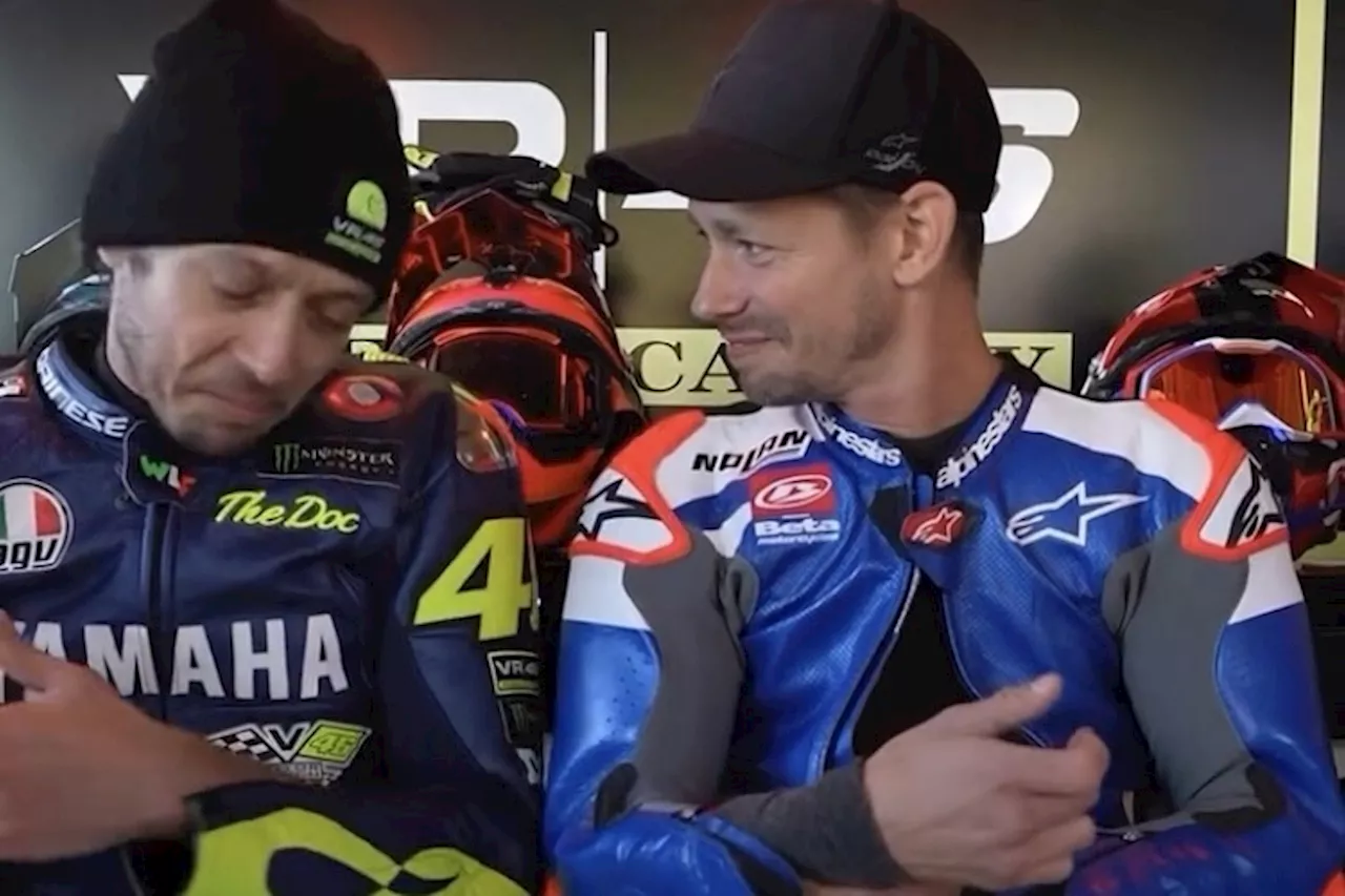 Casey Stoner zu Gast bei Valentino Rossi