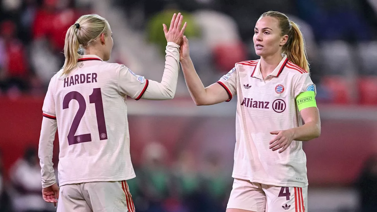 Champions League: Dritter Sieg: Bayern-Frauen besiegen Vålerenga Oslo mit 3:0