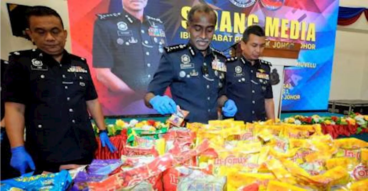 Johor police bust major drug syndicate, seize drugs worth more than RM28 million