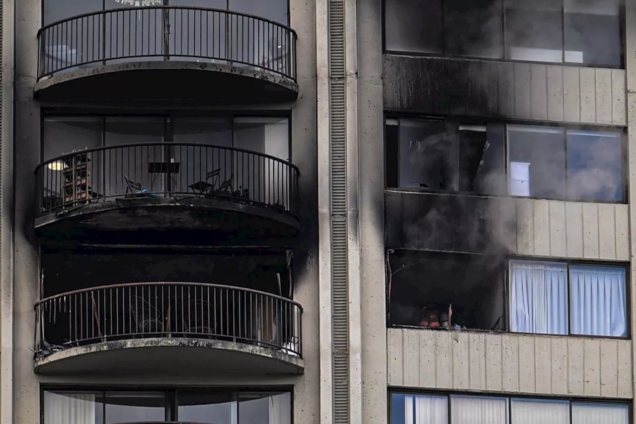 2 people injured in North Vancouver high-rise blaze, deputy fire chief says