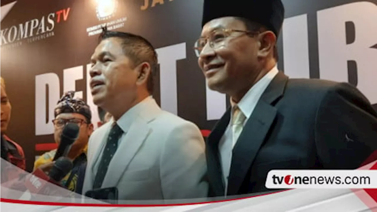 Erwan Setiawan Tiru Karakter Semar saat Debat Perdana Pilgub Jabar