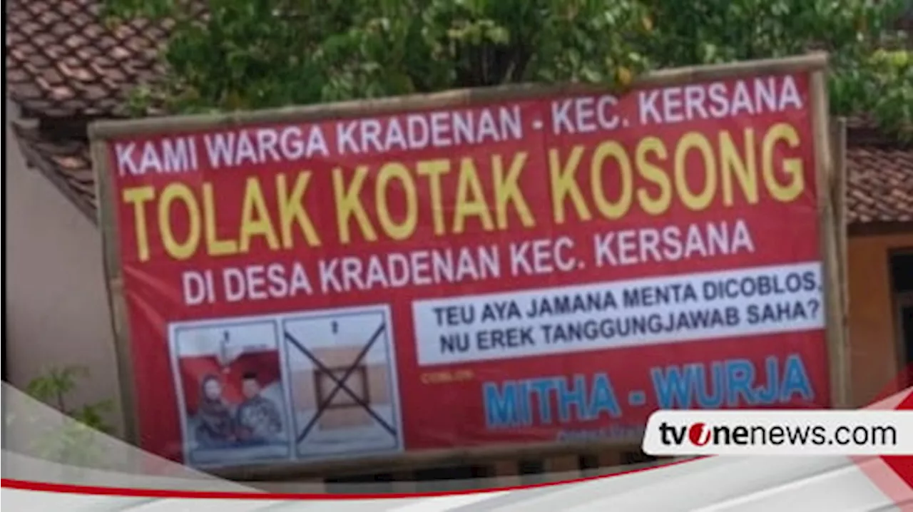 Gegara Spanduk Tolak Kotak Kosong di Pilkada Brebes, Tim Mitha-Wurja Ditegur Panwaslu