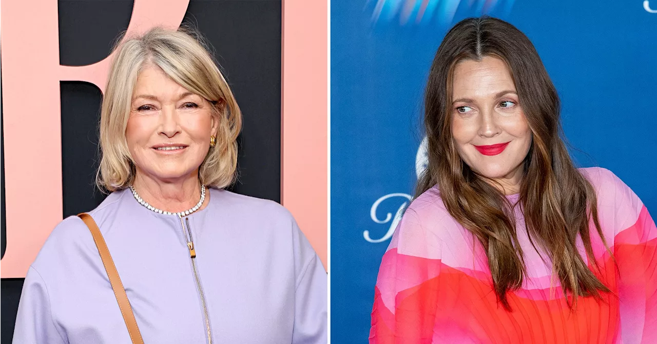 Martha Stewart Playfully Pushes Drew Barrymore Away During Interview