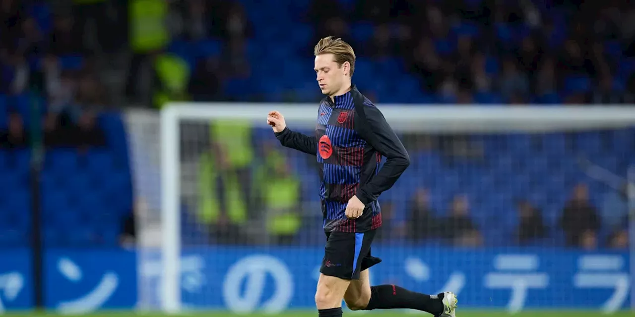 Frenkie kan zorgen over fitheid nog niet volledig wegnemen: 'Ik heb wel wat last'