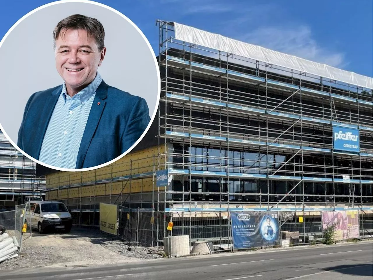 Neubau der VS Haselstauden: Das sagt Stadtrat Waibel zum angeblichen Baustopp