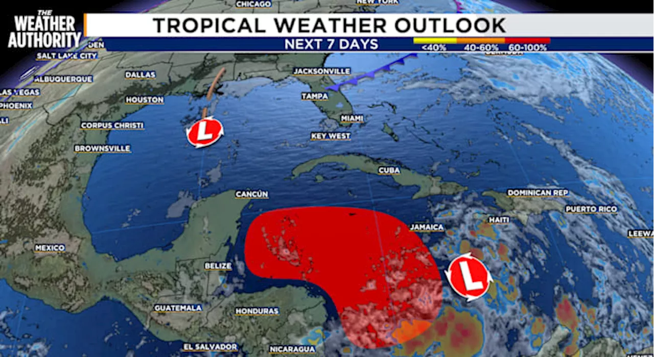 Increasing chances of Sara forming in the Caribbean