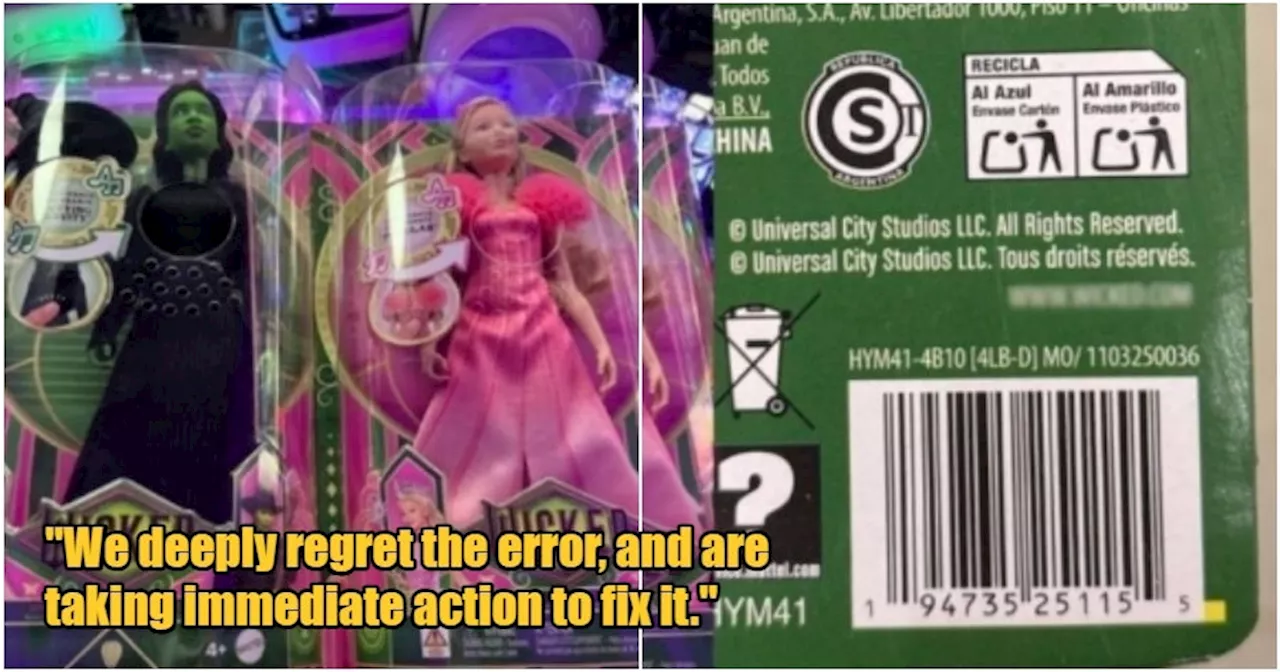 Mattel Apologises After Printing Error on 'Wicked' Movie-Themed Barbie Doll Packaging Links to Adult Site