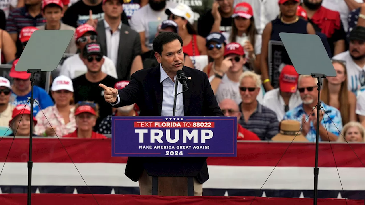 Trump leaning toward Marco Rubio as secretary of state pick: Report