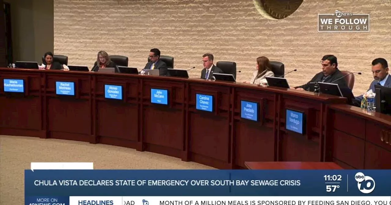 Chula Vista city council declares state of emergency over South Bay sewage crisis