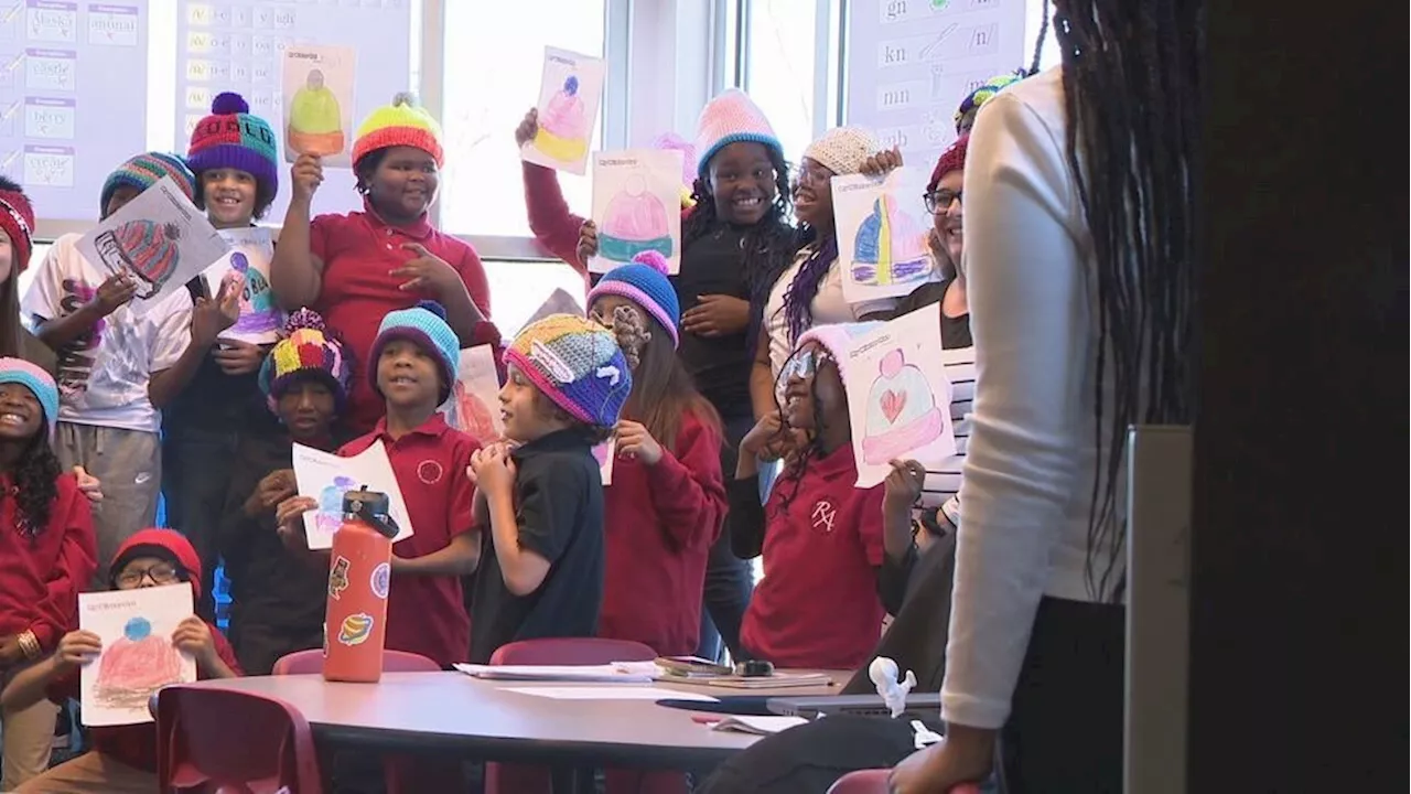 'Chili Chain Gang' crochets custom hats for Greece third-graders