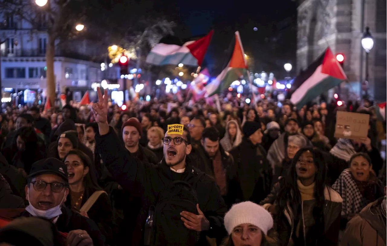 Match France-Israël : Des milliers de manifestants à Paris contre un gala de soutien à Israël controversé