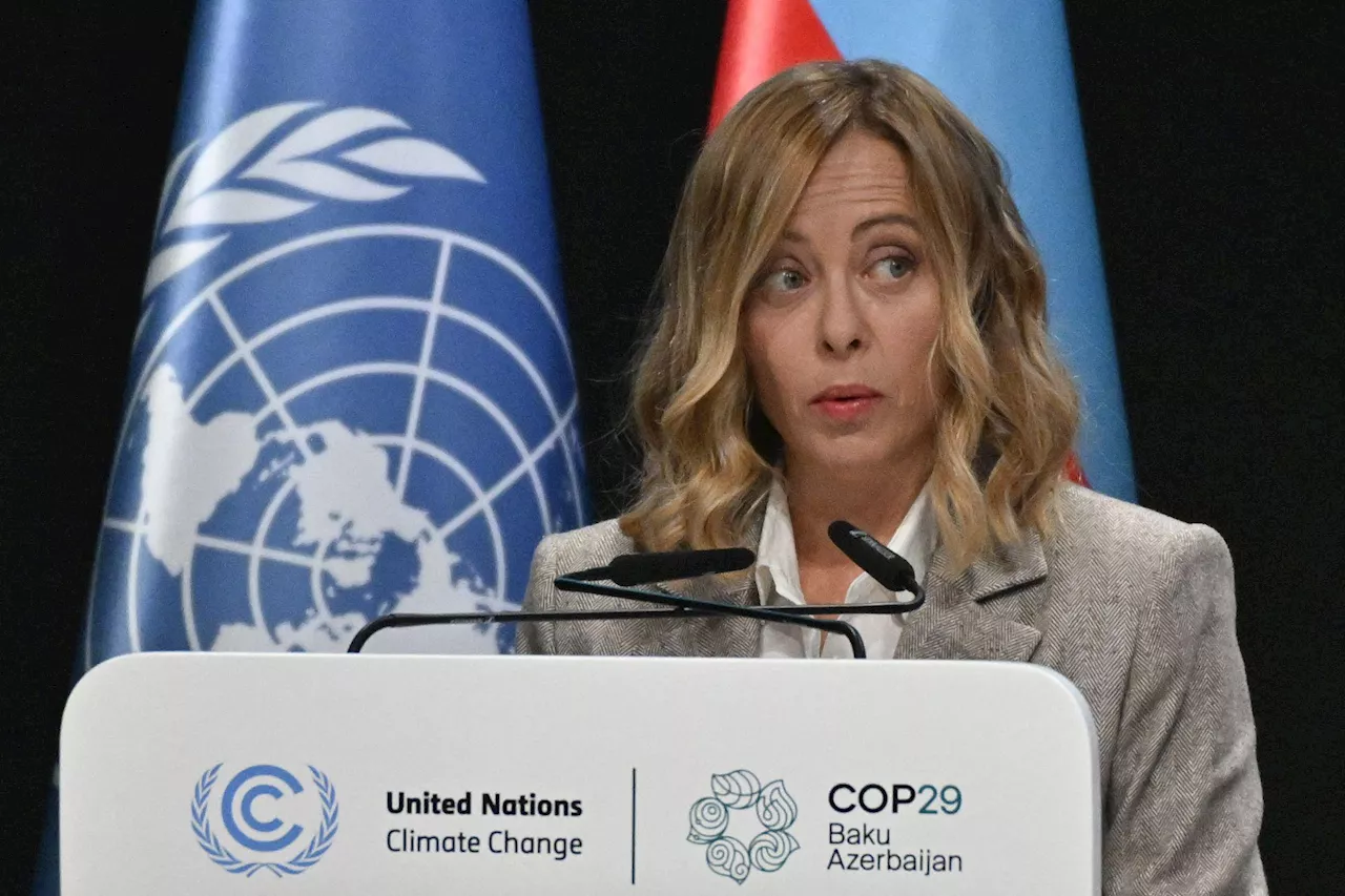 Meloni alla Cop29: 'Ambiente va protetto con approccio pragmatico e non ideologico'