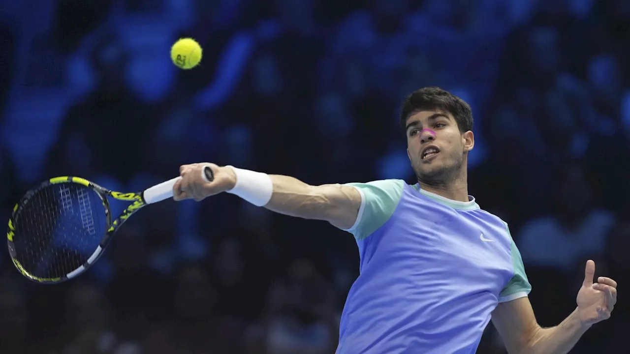 Alcaraz uses his drop shot to overcome physical issues and move back into contention at ATP Finals