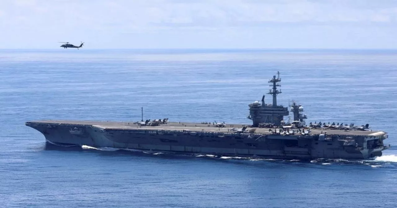 US aircraft carrier joins military drills with South Korea and Japan