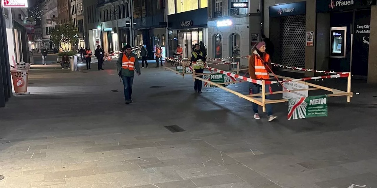 Gegen den Rheintunnel: Demo in der Basler Innenstadt stört Feierabendverkehr