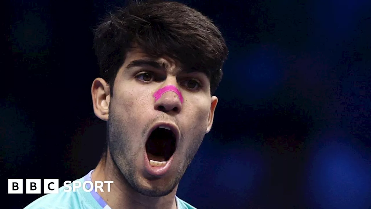 ATP Tour Finals: Carlos Alcaraz beats Andrey Rublev in Turin