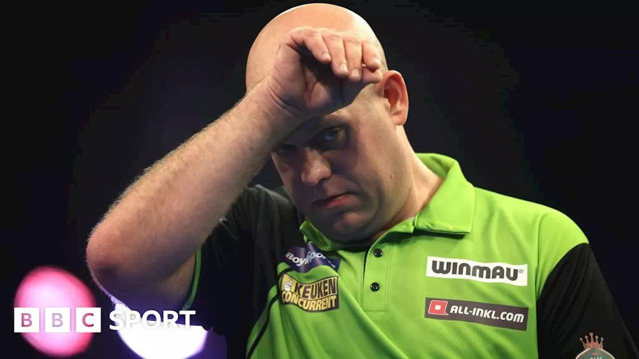 Grand Slam of Darts: Michael van Gerwen knocked out but Luke Littler through to last-16