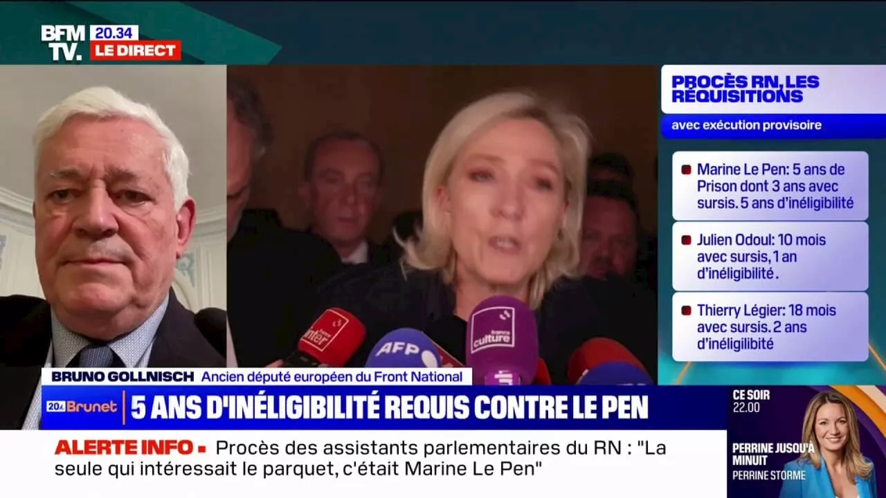 Procès RN: 'C'est un procès politique', estime Bruno Gollnisch, ancien député européen du Front National