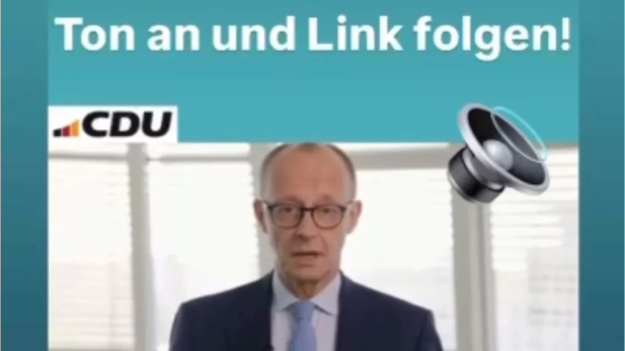 Friedrich Merz: SPD-Mann verbreitet Deepfake – CDU auf der Palme