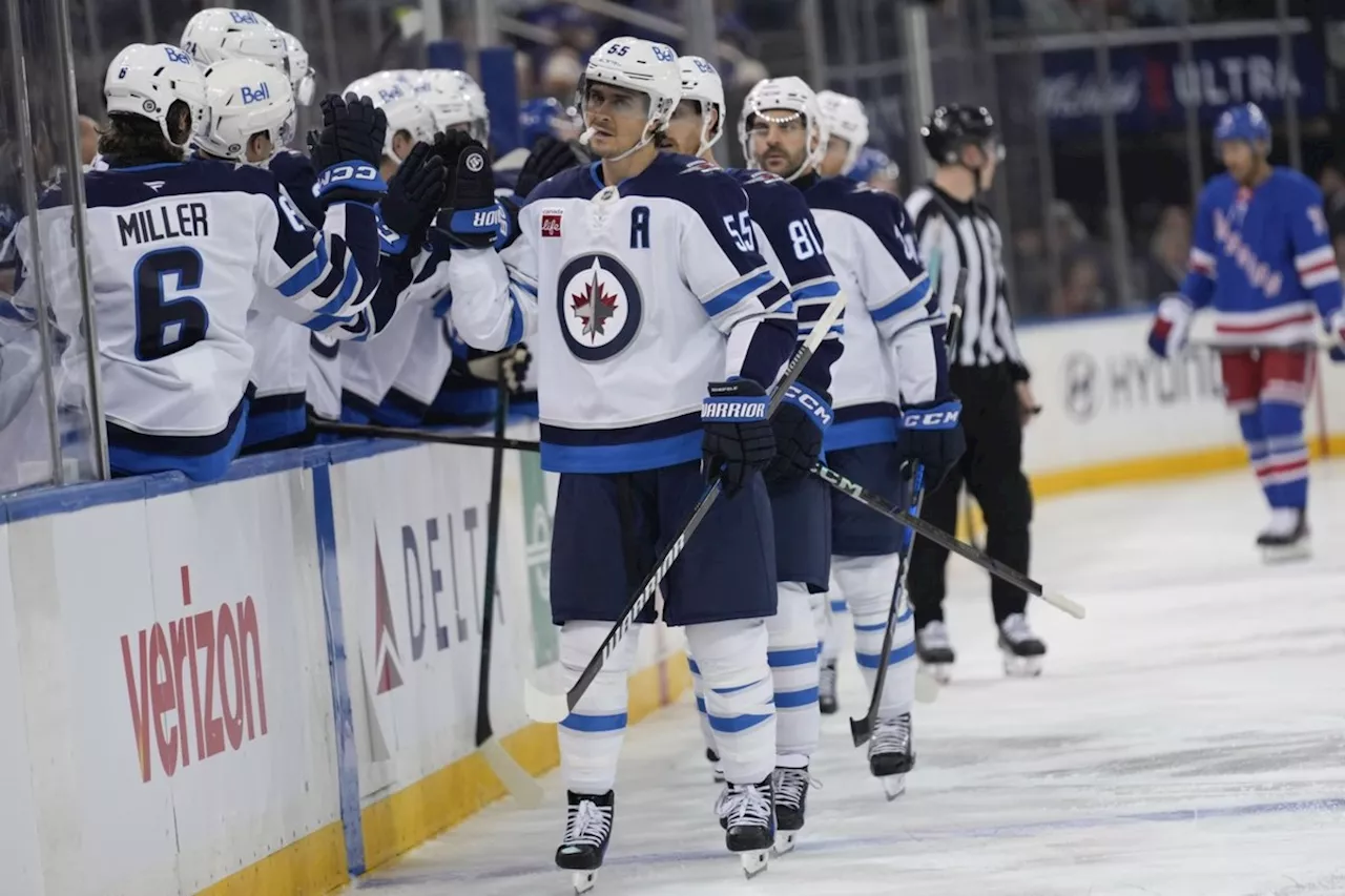 Scheifele, Connor score twice as red-hot Jets down Rangers 6-3