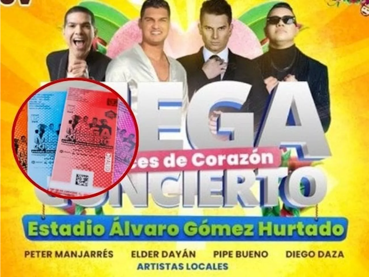 ¿Va a ir al Mega Concierto de Floridablanca? Así puede reclamar boletas