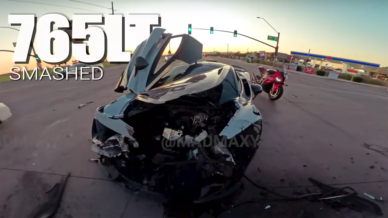 Pour One Out For This McLaren 765LT That Died In A Crash With Honda Civic