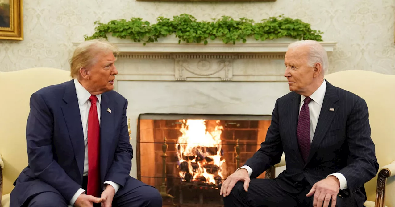 Biden tells Trump 'welcome back' during Oval Office meeting