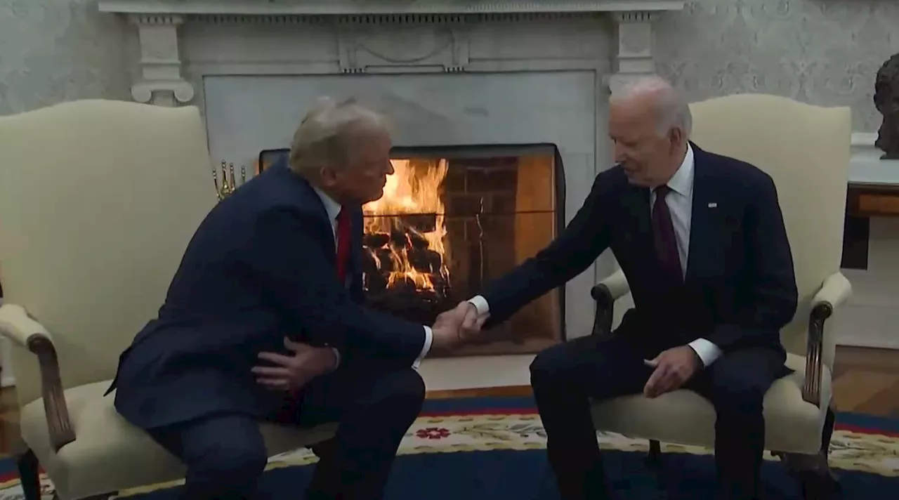 Donald Trump e Joe Biden se reúnem na Casa Branca