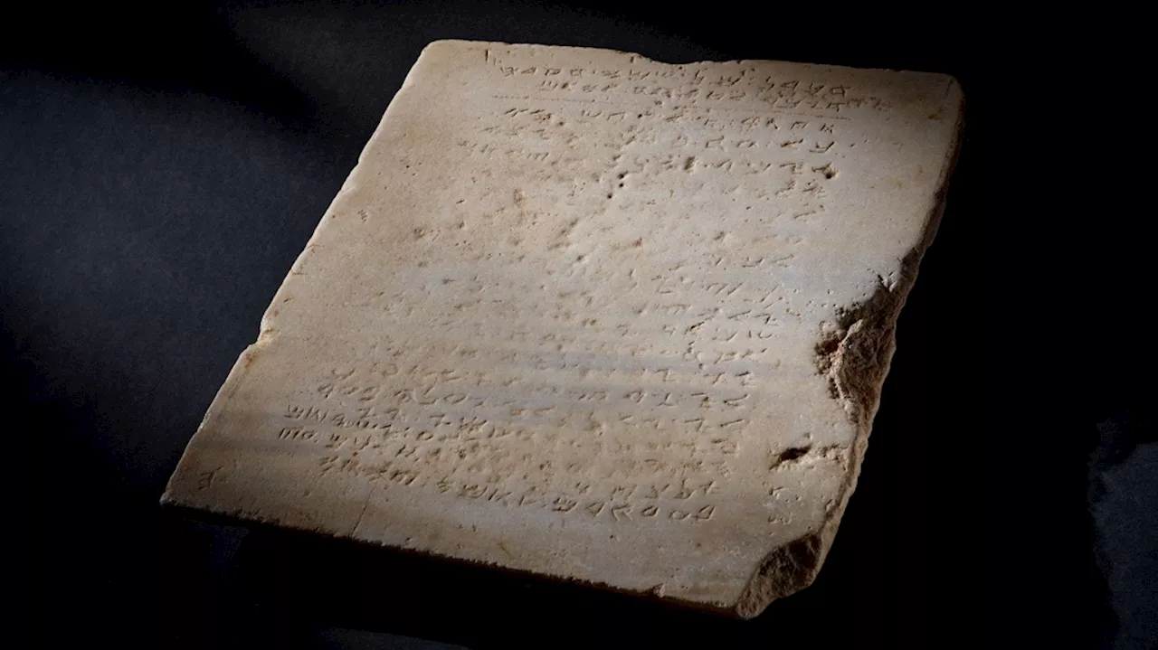 Oldest stone tablet inscribed with Bible's Ten Commandments to be sold at auction