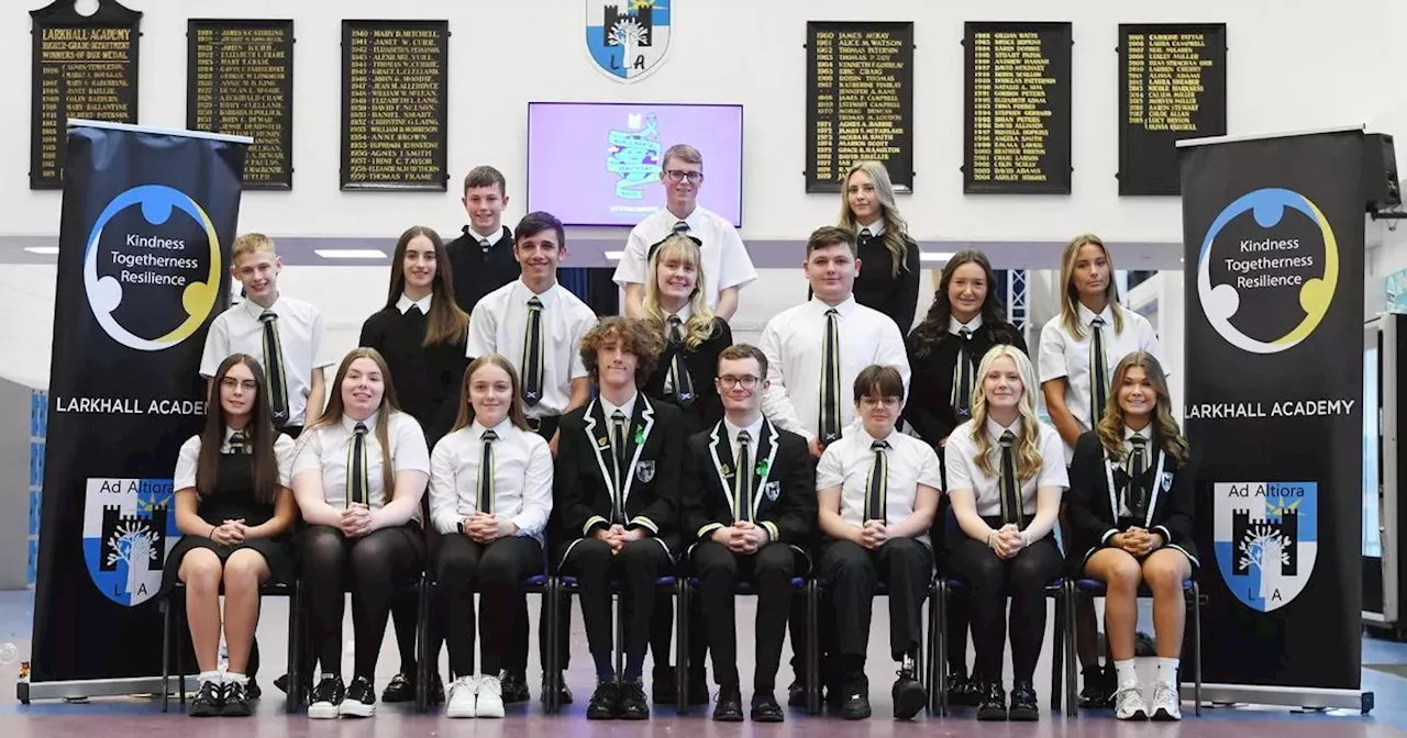 Larkhall Academy celebrates pupils' successes with international tie