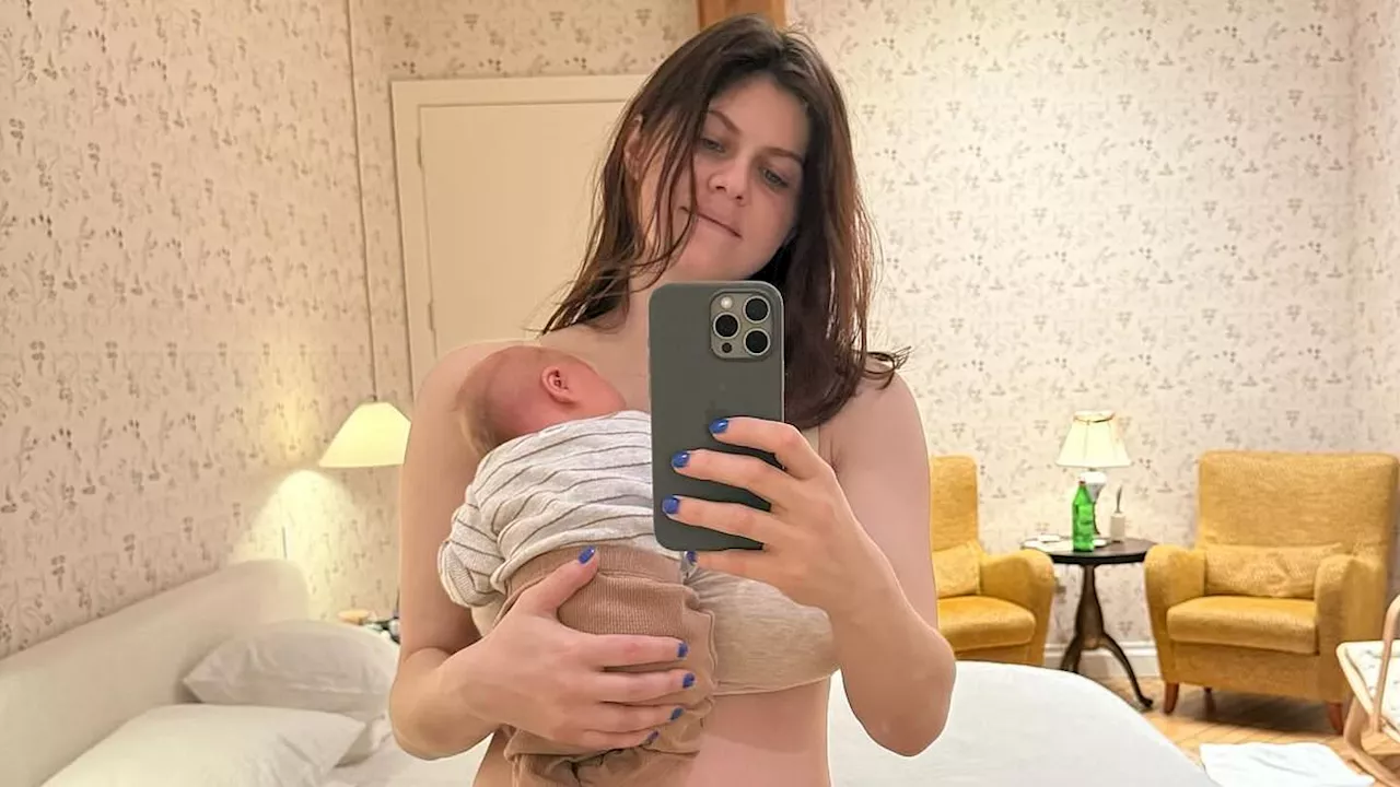 Alexandra Daddario, 38, is already slim again only six days after welcoming her baby in first...