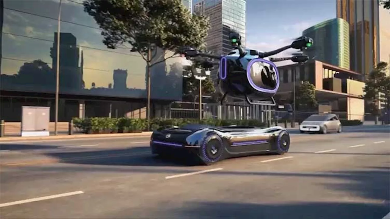 Flying car that splits in half so you can fly over traffic