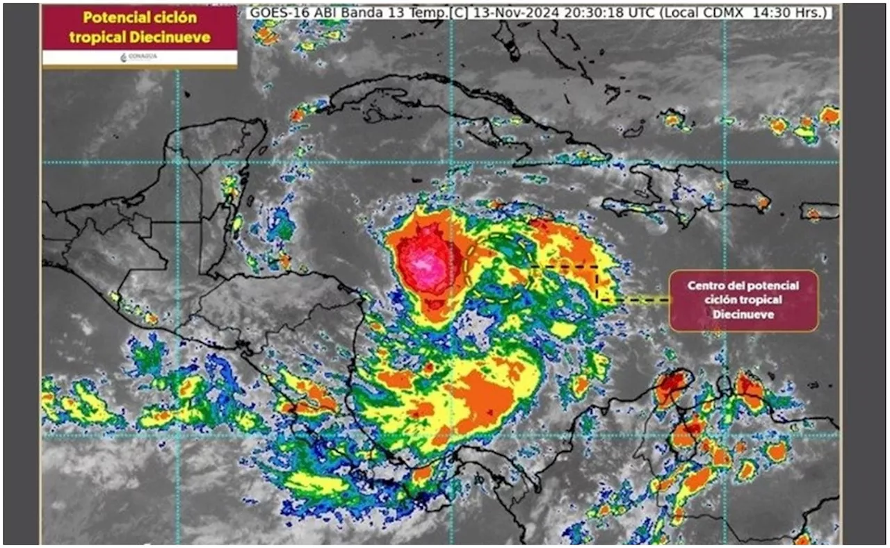 Se forma potencial Ciclón Tropical Diecinueve en el Caribe; por ahora no hay riesgo para México