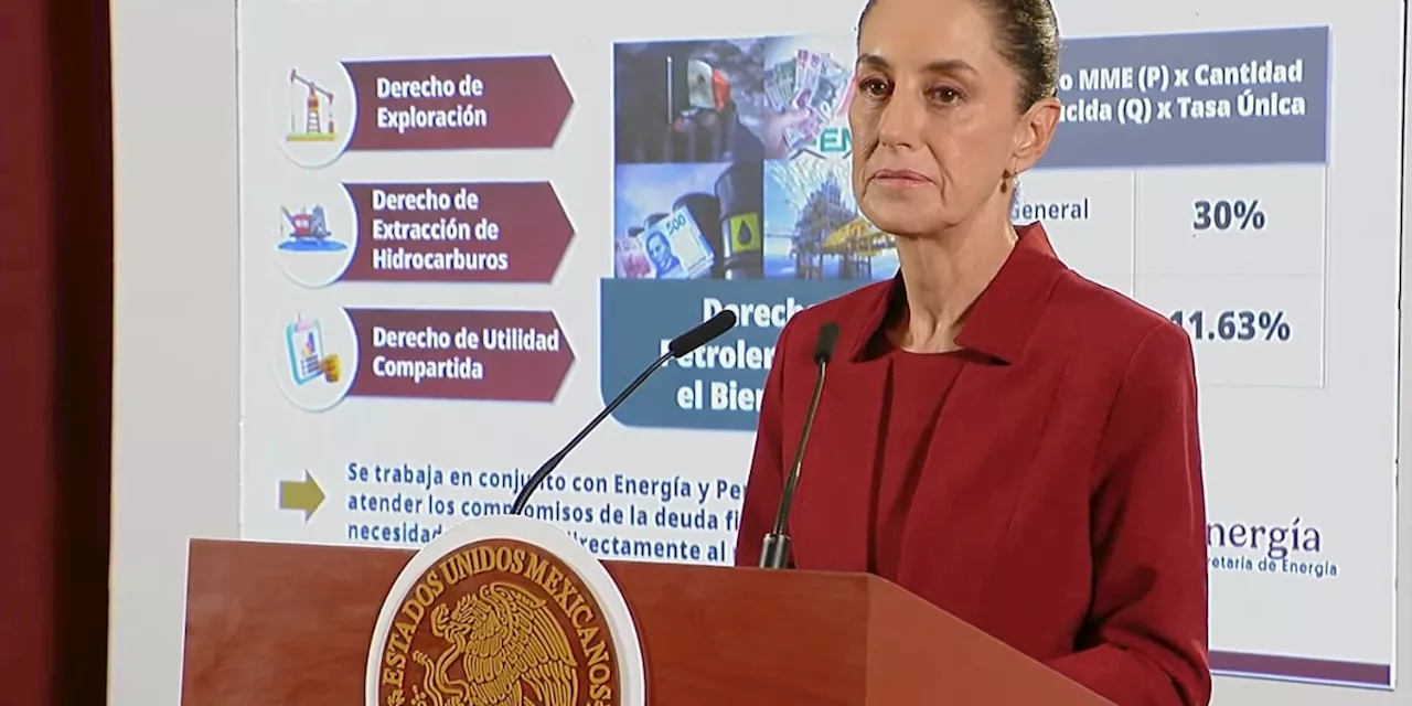 Sheinbaum presenta Plan de Hidrocarburos y Gas Natural; anuncia nuevo régimen fiscal para Pemex