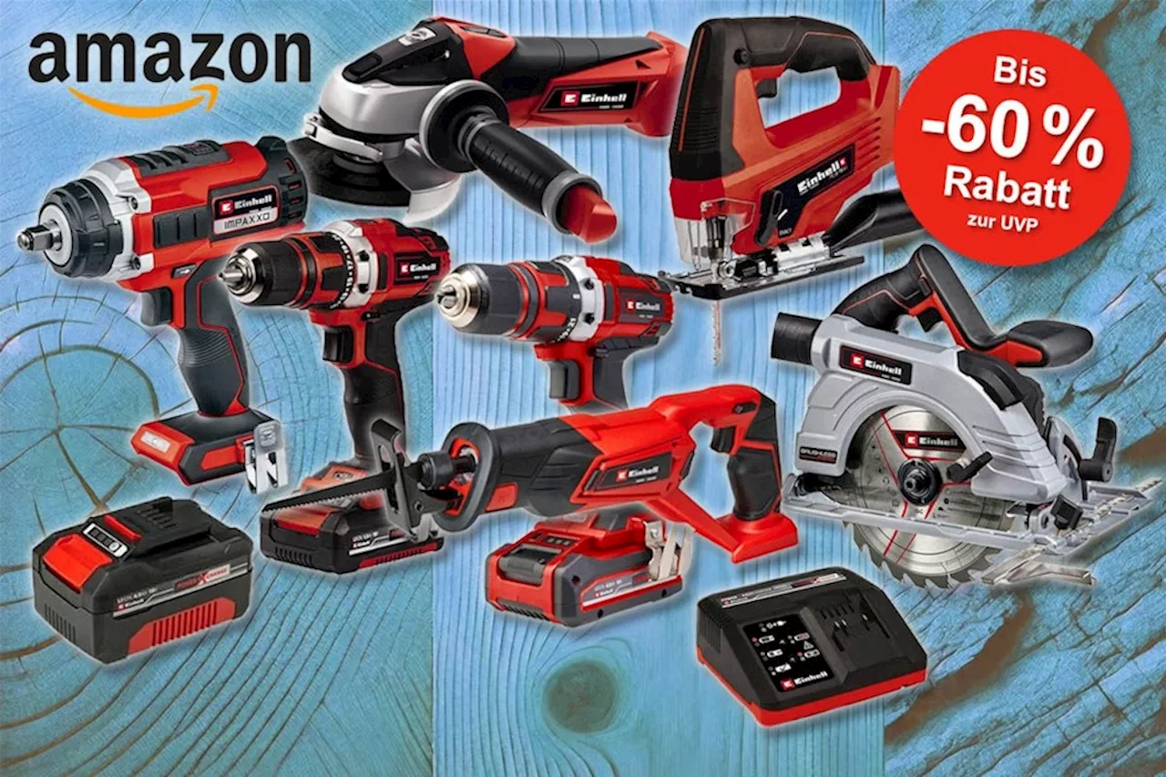 Einhell Werkzeug Mega Sale in Amazon Angeboten: Rabatte bis 60% – jetzt auf viele Elektrowerkzeug Deals