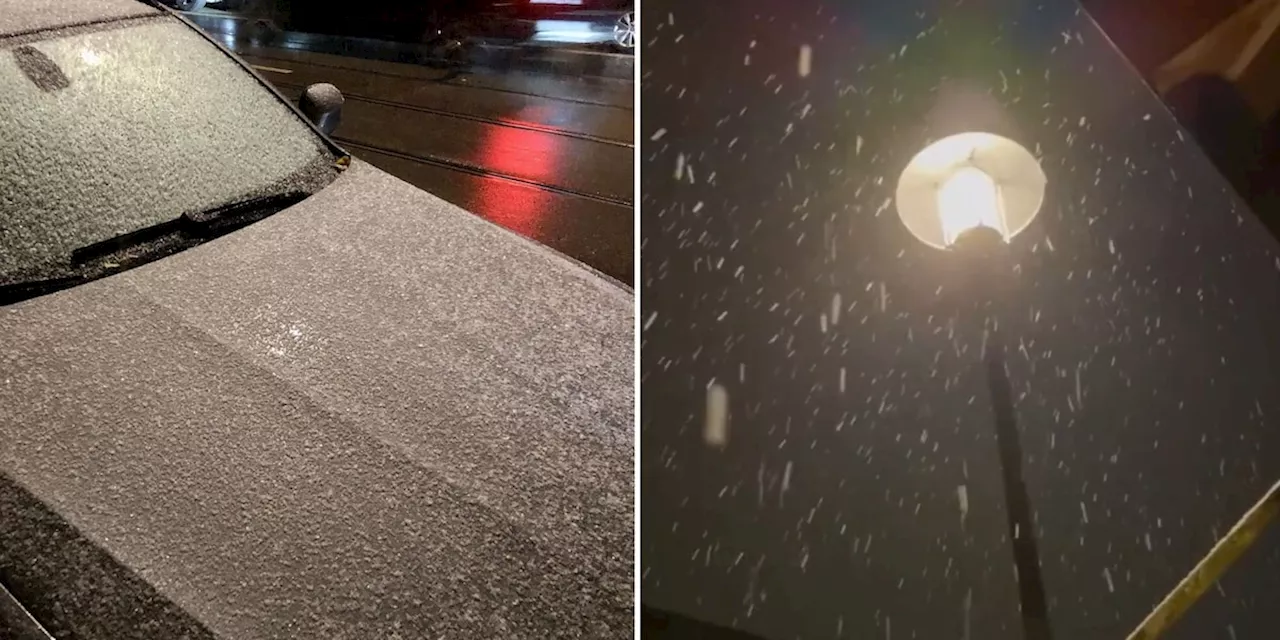 Wetterdienst warnt vor Glätte – erster Schnee im bayerischen Flachland