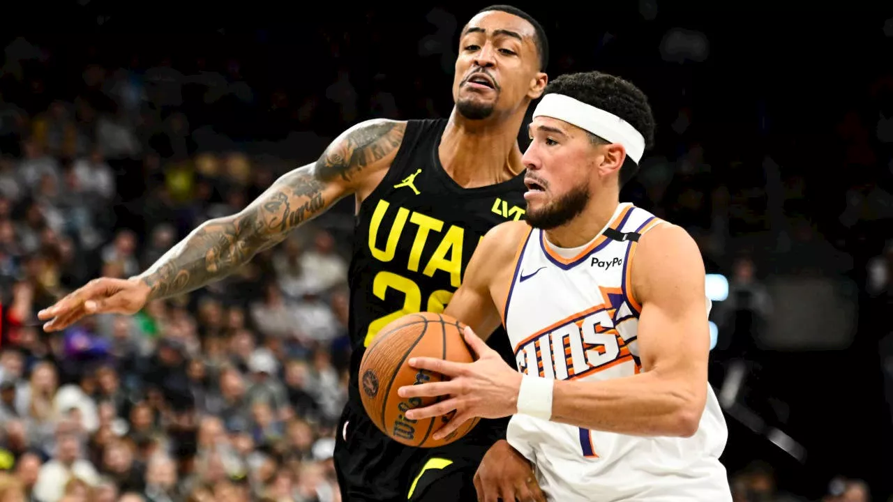 Booker scores 31, leads Suns to 120-112 victory over Jazz in teams’ NBA Cup opener