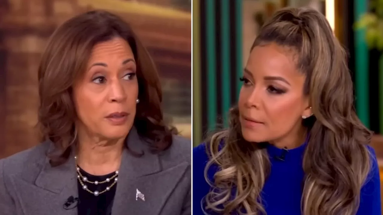 Sunny Hostin was surprised by Kamala Harris flubbing her 'layup' question about differing from Biden