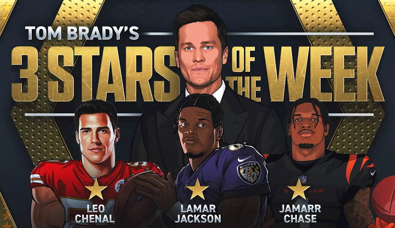 Tom Brady's 3 Stars of Week 10, including Ravens' Lamar Jackson