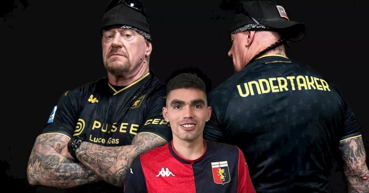 Undertaker presenta nueva camiseta de Johan Vásquez en el Genoa de la Serie A italiana