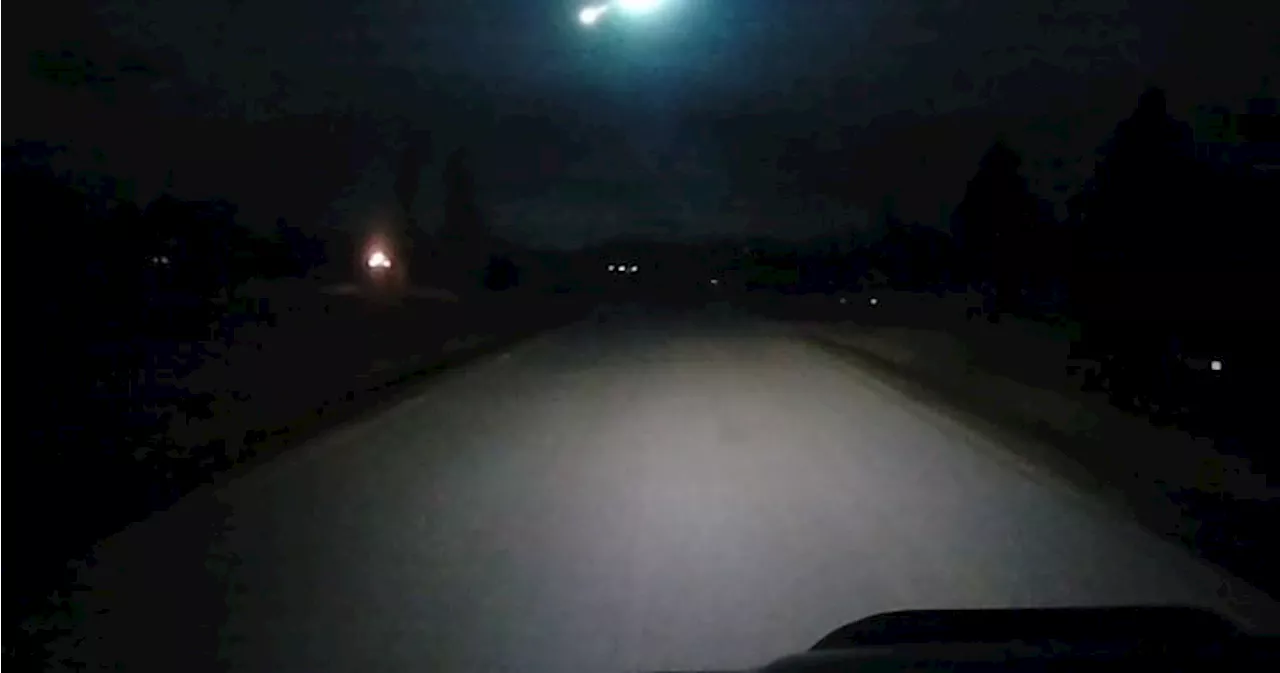 Meteor lights up the skies over southern Alberta