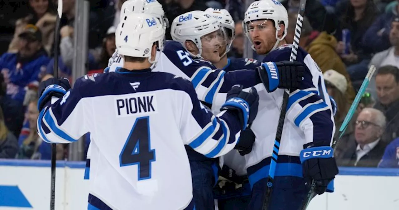 Winnipeg Jets continue record-breaking start to season with 6-3 win in New York