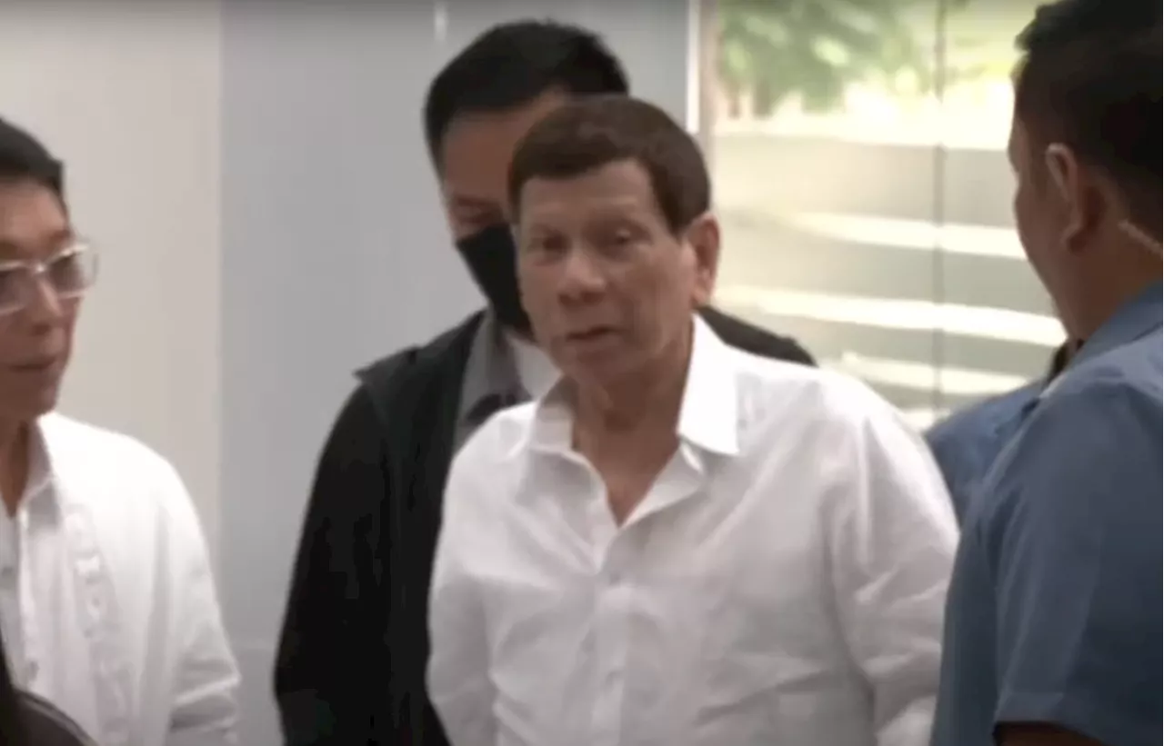 Duterte arrives at Batasan for QuadComm hearing