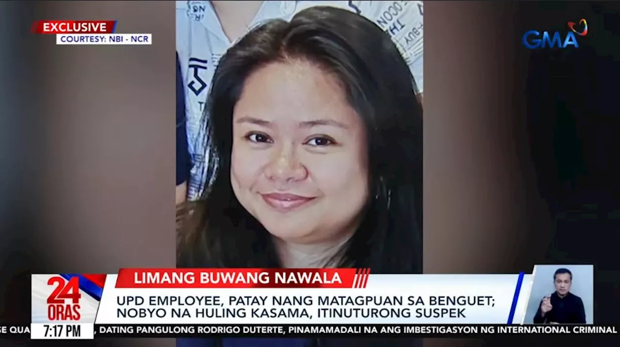 Nawawalang UP Diliman employee, nakita ang bangkay sa Benguet; nobyo ng biktima, suspek