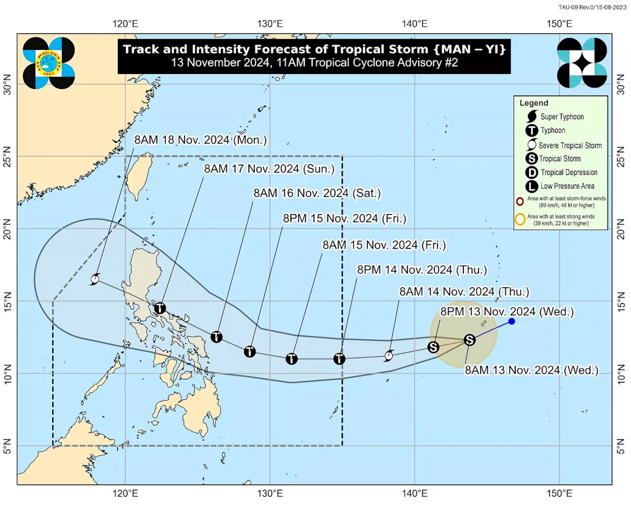 Tropical storm to enter PAR on Thursday, to be named Pepito